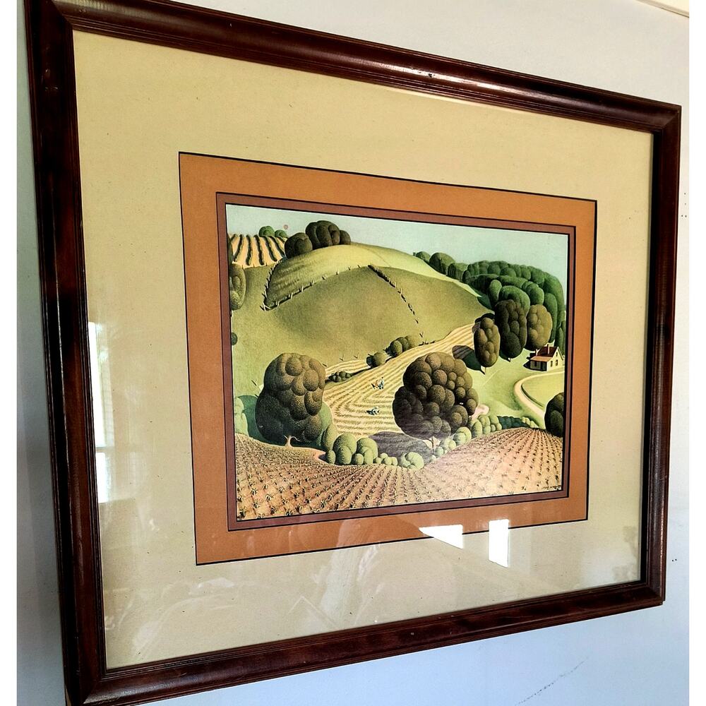 1199.  Young Corn by Grant Wood 24 x 28 Framed Matted Print